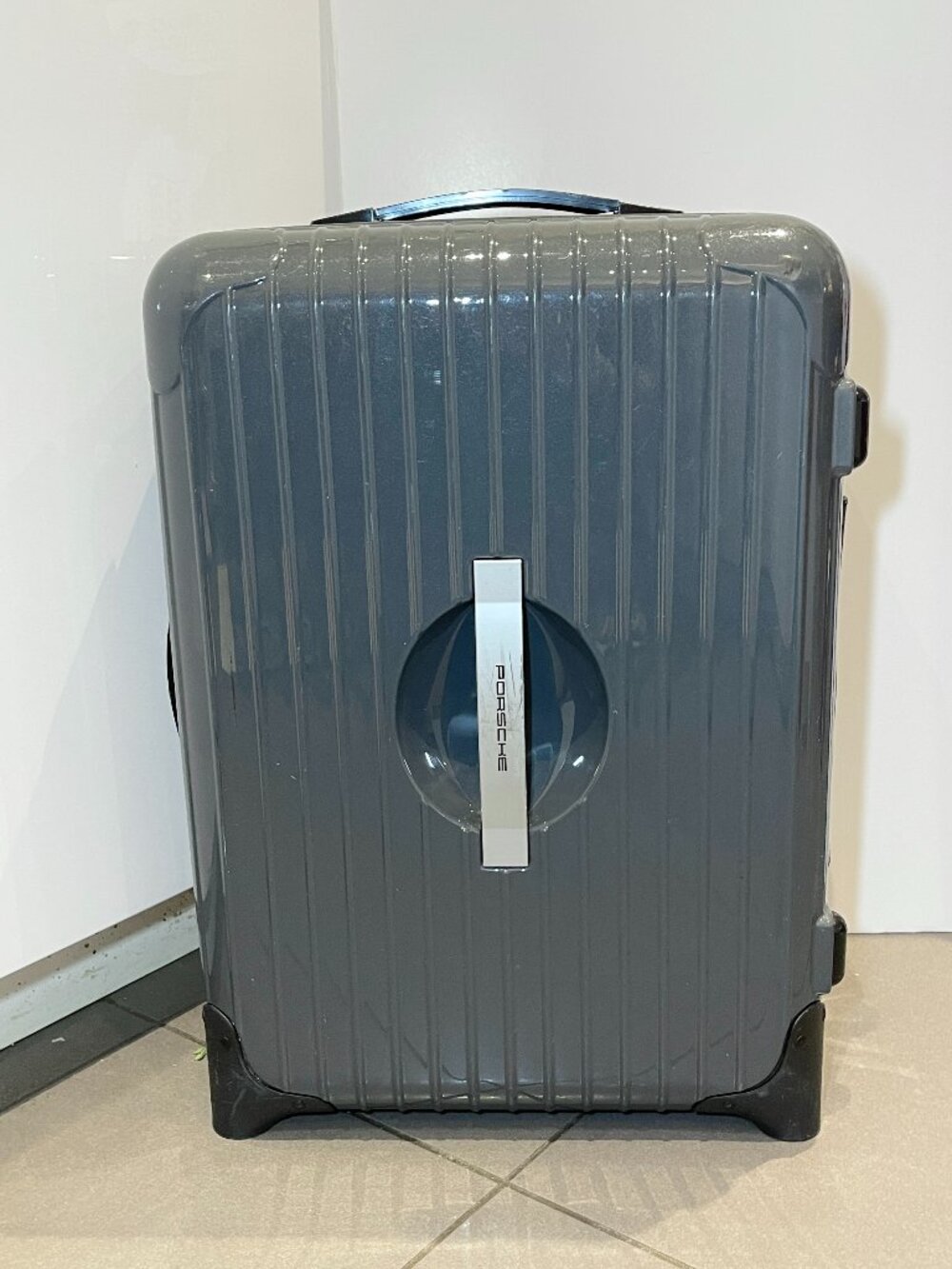 Rimowa X Porsche 2-Wheel Carry-On Luggage - Metallic Grey Color